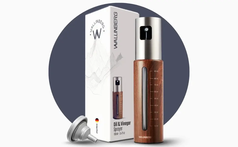 WALLINBERG® Ölsprüher mit Verpackung und Mini-Trichter
